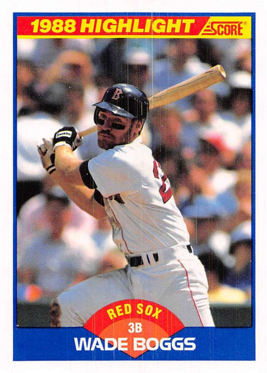 1989 Score #654b Wade Boggs COR HL VG Boston Red Sox 