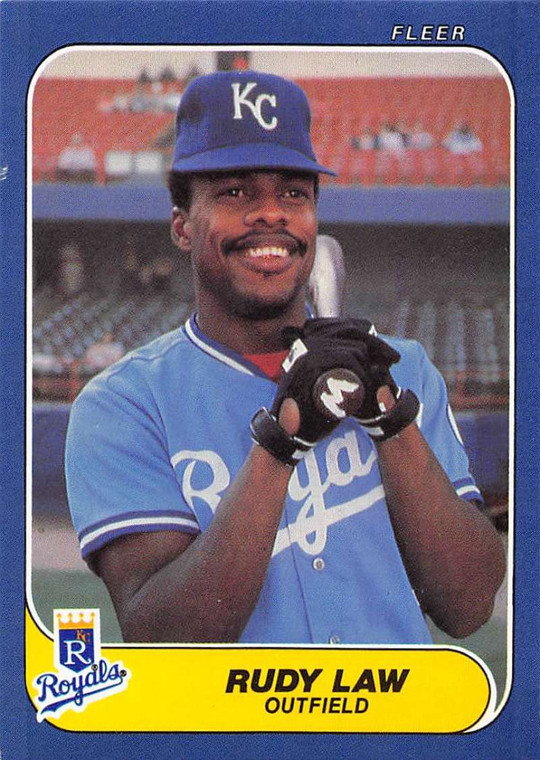 1986 Fleer Update #U-66 Rudy Law VG Kansas City Royals 