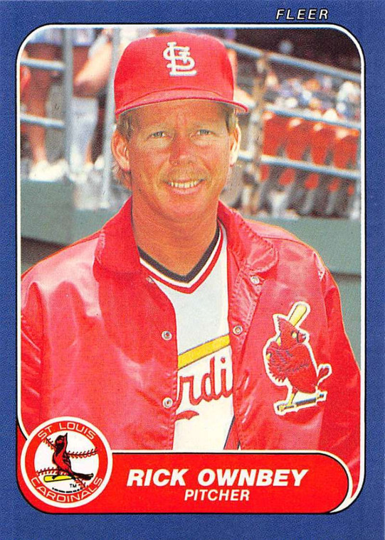 1986 Fleer Update #U-85 Rick Ownbey VG St. Louis Cardinals 
