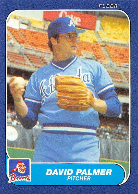 1986 Fleer Update #U-87 David Palmer VG Atlanta Braves 