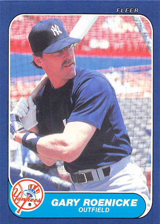 1986 Fleer Update #U-98 Gary Roenicke VG New York Yankees 