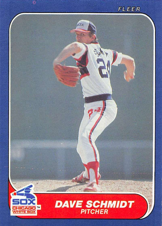 1986 Fleer Update #U-103 Dave Schmidt VG Chicago White Sox 