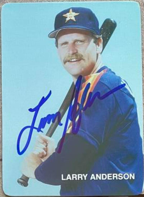 Larry Andersen Autographed 1987 Houston Astros Mother's Cookies #21