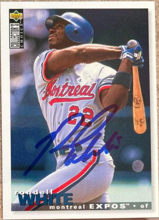 Rondell White Autographed 1995 Collector's Choice #235