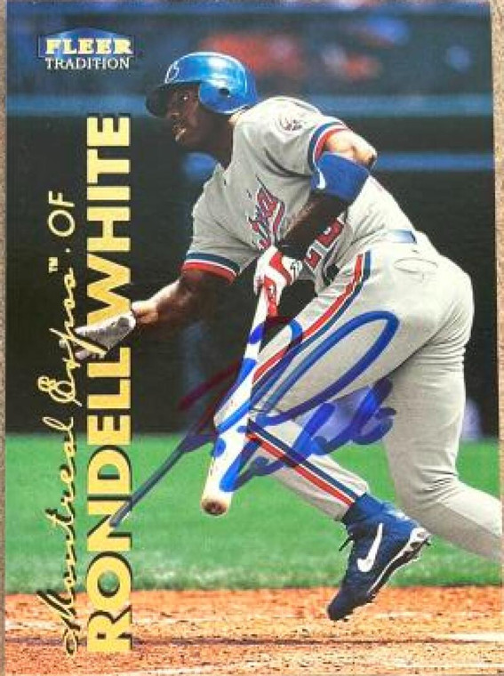 Rondell White Autographed 1999 Fleer Tradition #250