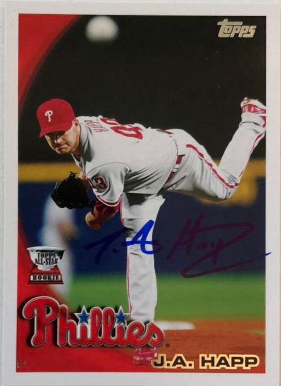 JA Happ Autographed 2010 Topps #89