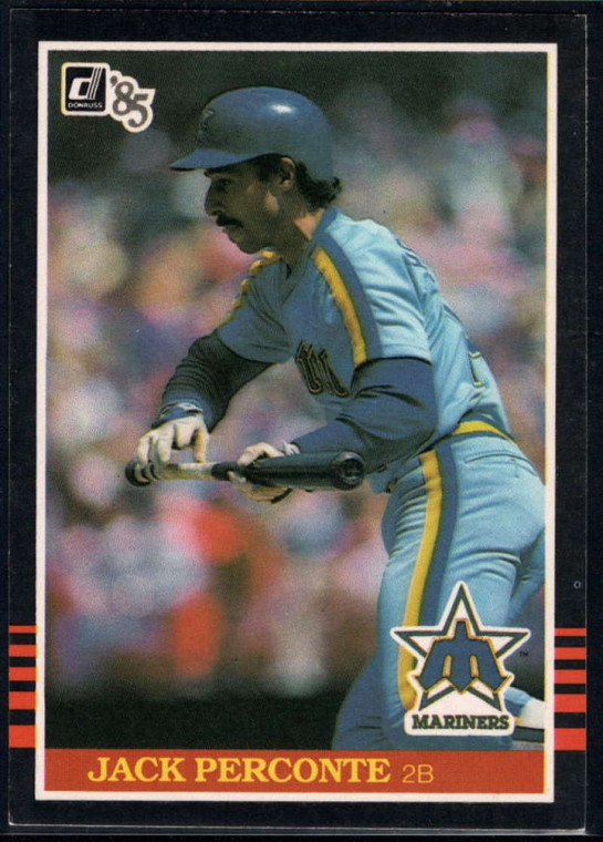 1985 Donruss #74a Jack Perconte VG Seattle Mariners 