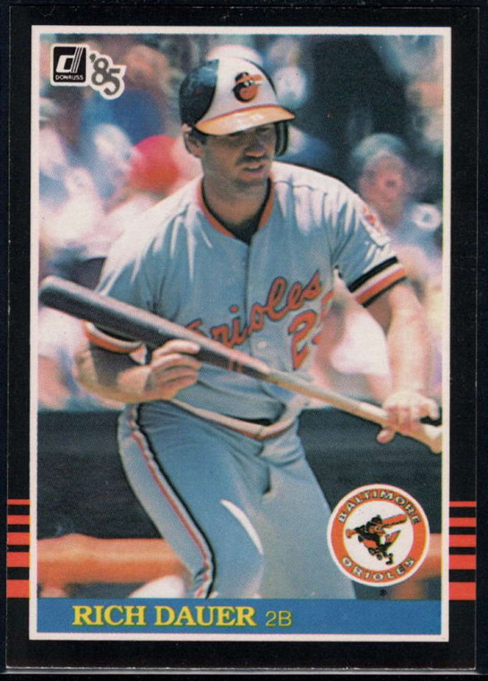 1985 Donruss #106 Rich Dauer VG Baltimore Orioles 
