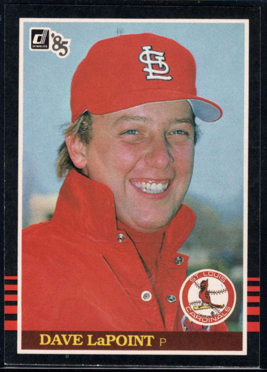 1985 Donruss #138 Dave LaPoint VG St. Louis Cardinals 