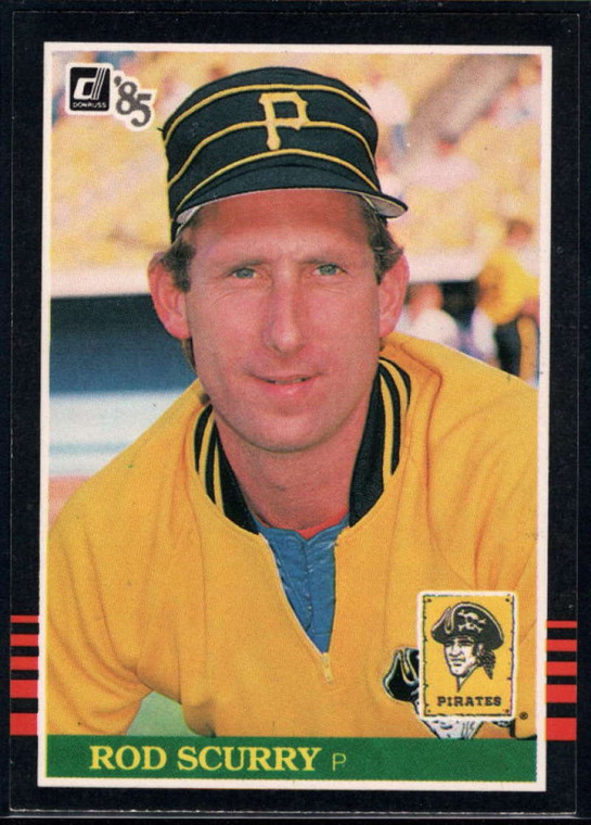 1985 Donruss #142 Rod Scurry VG Pittsburgh Pirates 