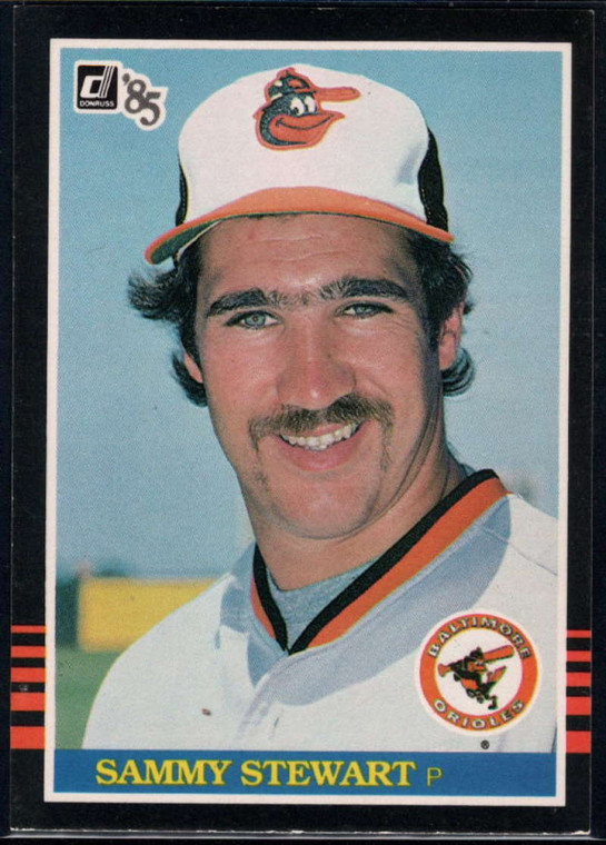 1985 Donruss #148 Sammy Stewart VG Baltimore Orioles 