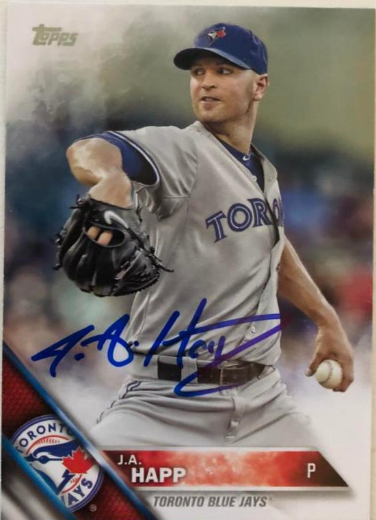 JA Happ Autographed 2016 Topps #449