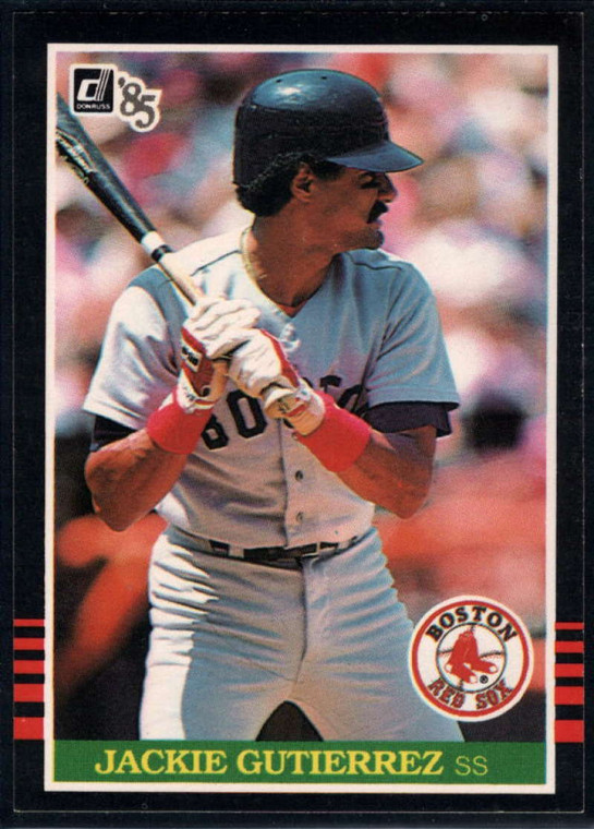 1985 Donruss #335 Jackie Gutierrez VG RC Rookie Boston Red Sox 