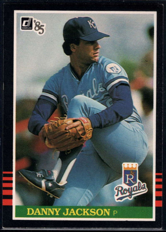 1985 Donruss #374 Danny Jackson UER VG Kansas City Royals 