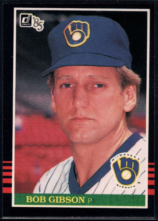 1985 Donruss #393 Bob Gibson VG Milwaukee Brewers 