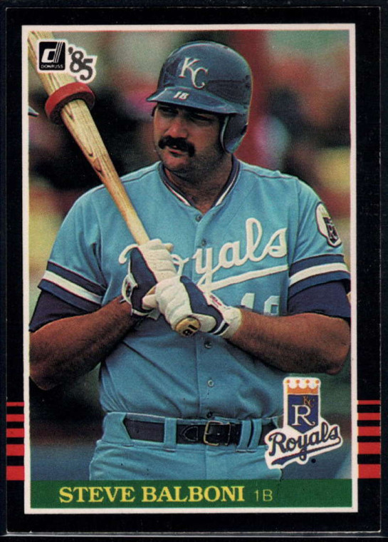 1985 Donruss #419 Steve Balboni VG Kansas City Royals 