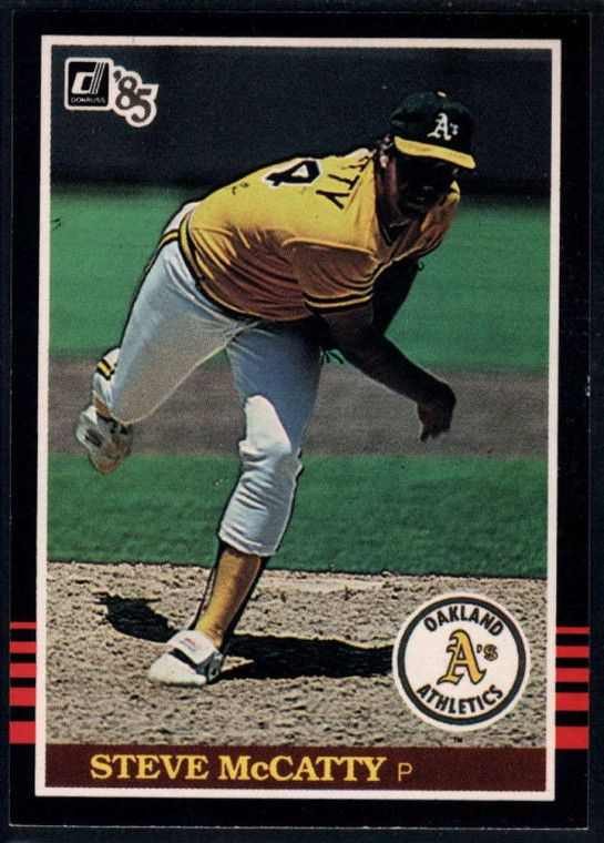 1985 Donruss #497 Steve McCatty VG Oakland Athletics 