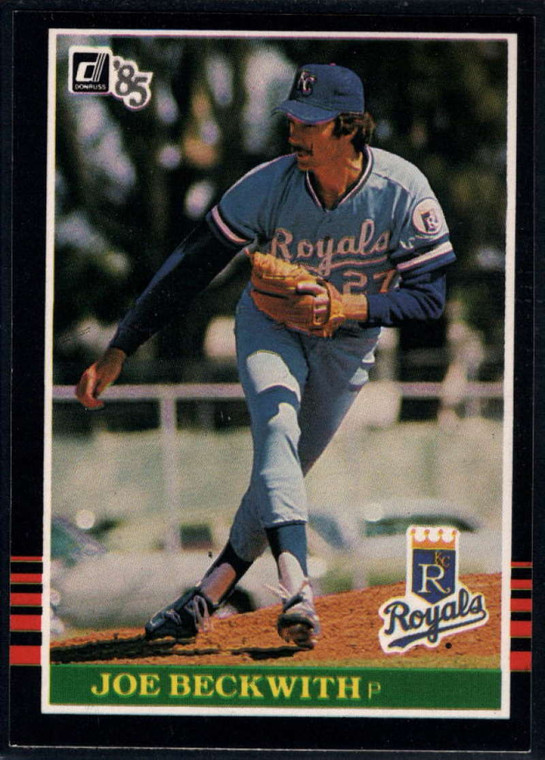 1985 Donruss #541 Joe Beckwith VG Kansas City Royals 