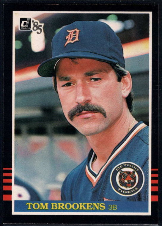 1985 Donruss #593 Tom Brookens VG Detroit Tigers 