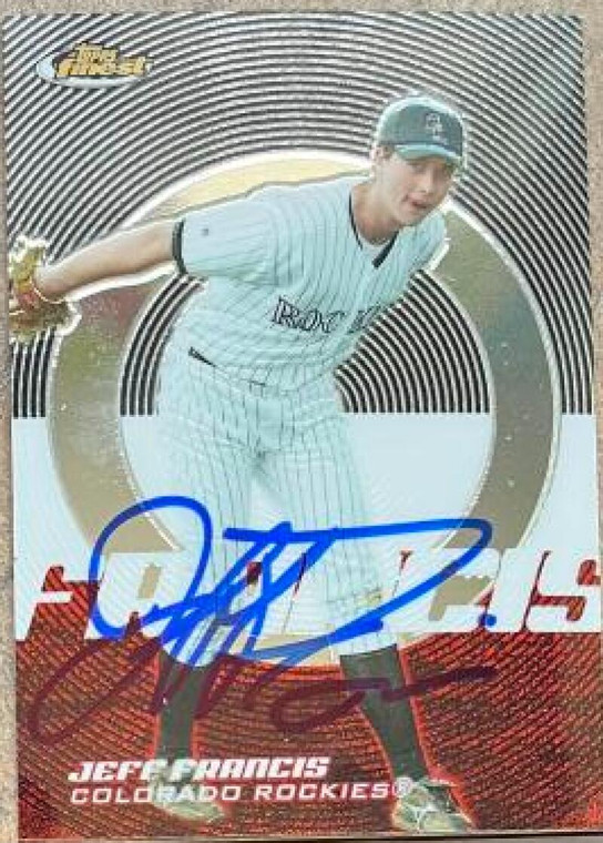 Jeff Francis Autographed 2005 Topps Finest #9
