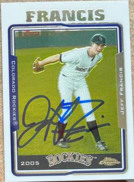 Jeff Francis Autographed 2005 Topps Chrome #421