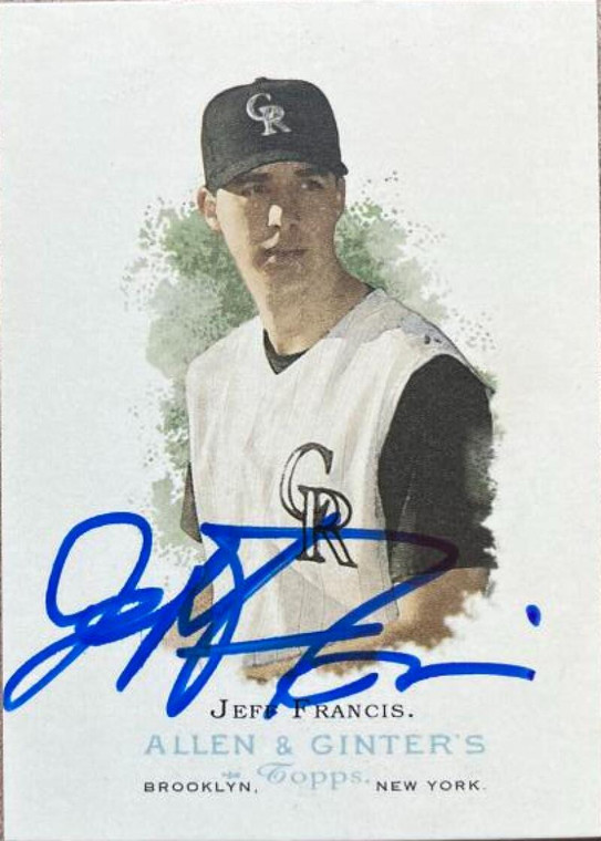 Jeff Francis Autographed 2006 Topps Allen & Ginter #161