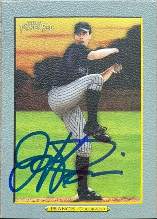 Jeff Francis Autographed 2006 Topps Turkey Red #554
