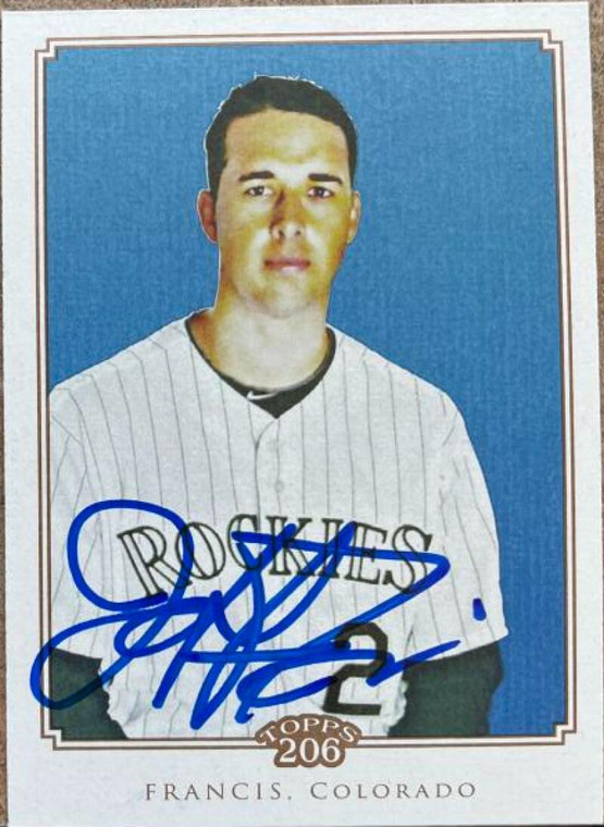Jeff Francis Autographed 2010 Topps 206 #75