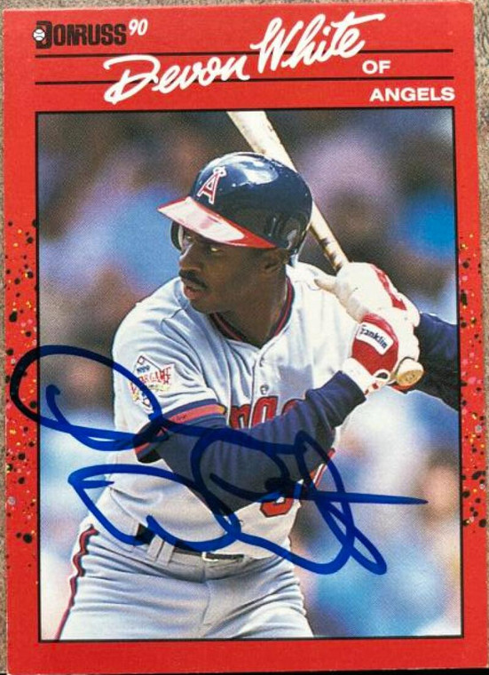 Devon White Autographed 1990 Donruss #226