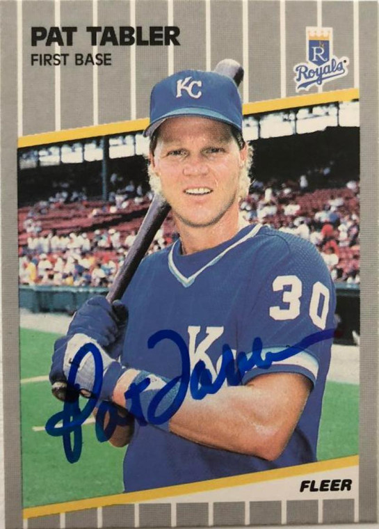 Pat Tabler Autographed 1989 Fleer #294