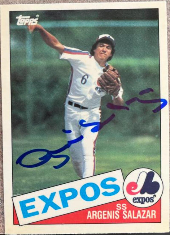 Argenis Salazar Autographed 1985 Topps Tiffany #154