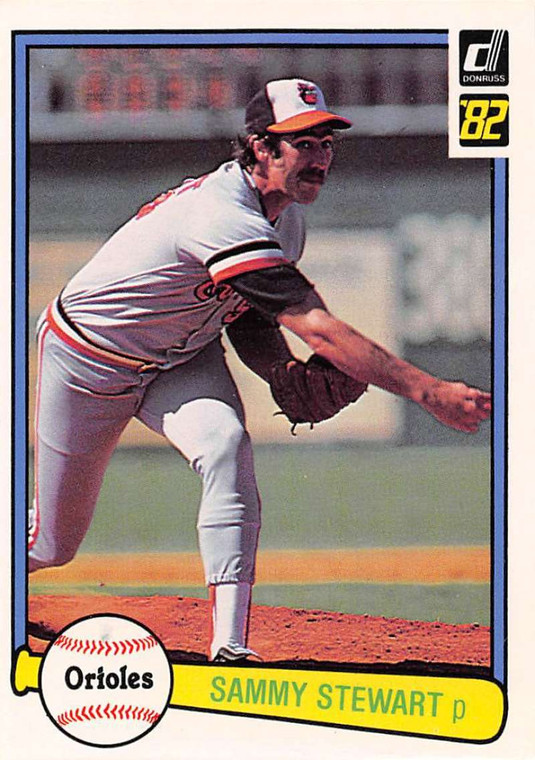 1982 Donruss #457 Sammy Stewart VG Baltimore Orioles 