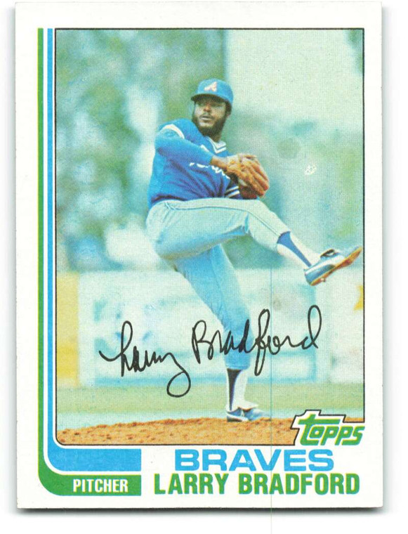 1982 Topps #271 Larry Bradford UER VG Atlanta Braves 