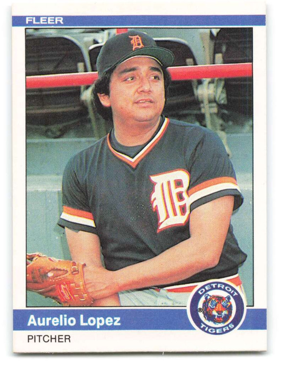 1984 Fleer #86 Aurelio Lopez VG Detroit Tigers 