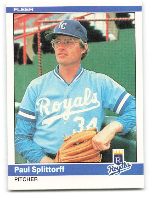 1984 Fleer #360 Paul Splittorff VG Kansas City Royals 