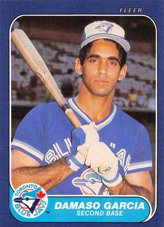 1986 Fleer #59 Damaso Garcia VG Toronto Blue Jays 