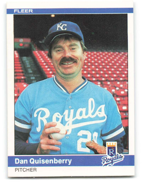 1984 Fleer #354 Dan Quisenberry VG Kansas City Royals 