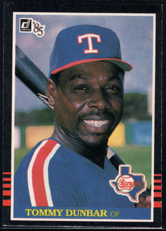 1985 Donruss #159 Tommy Dunbar VG Texas Rangers 