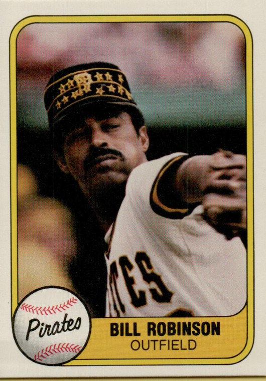 1981 Fleer #373 Bill Robinson VG Pittsburgh Pirates 