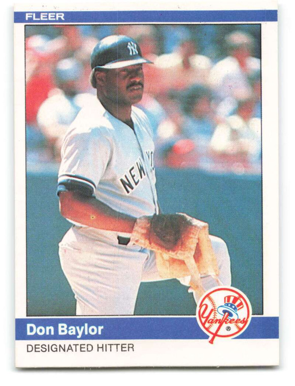 1984 Fleer #119 Don Baylor VG New York Yankees 