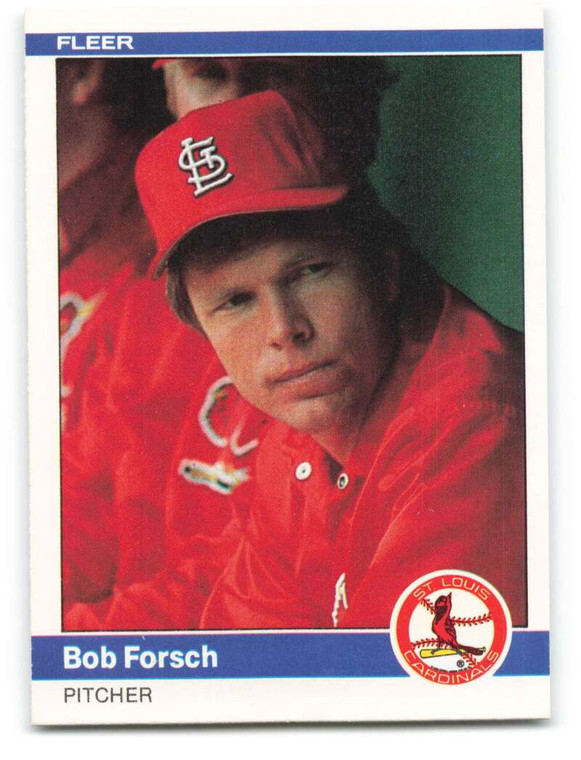 SOLD 27292 1984 Fleer #322 Bob Forsch VG St. Louis Cardinals 