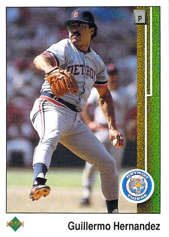 SOLD 30308 1989 Upper Deck #279 Guillermo Hernandez ERR VG Detroit Tigers 