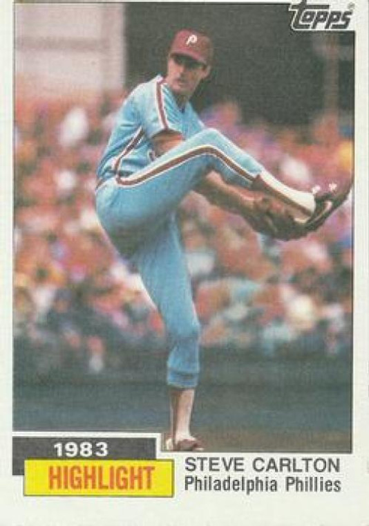 1984 Topps #1 Steve Carlton HL VG Philadelphia Phillies 