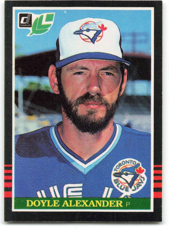 1985 Donruss/Leaf #134 Doyle Alexander VG Toronto Blue Jays 