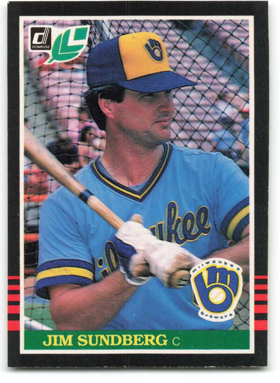 1985 Donruss/Leaf #78 Jim Sundberg VG Milwaukee Brewers 