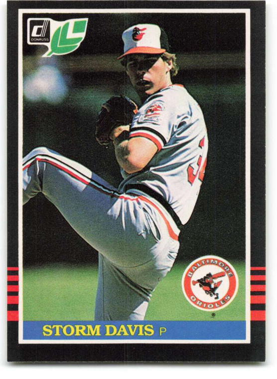 1985 Donruss/Leaf #81 Storm Davis VG Baltimore Orioles 