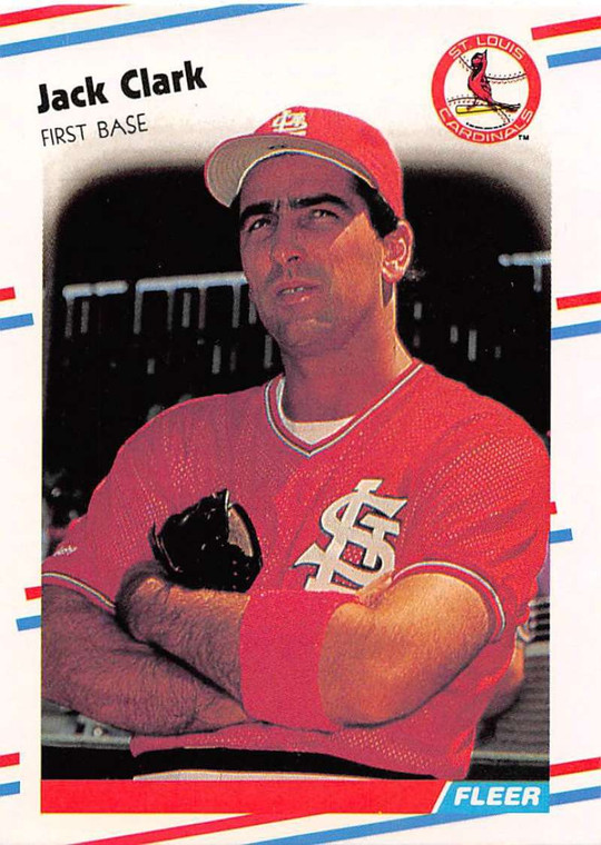 1988 Fleer #26 Jack Clark VG St. Louis Cardinals 