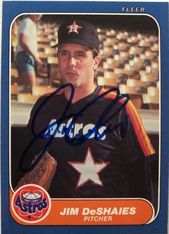 Jim Deshaies Autographed 1986 Fleer Update #U-35