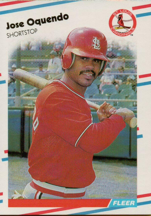 1988 Fleer #44 Jose Oquendo VG St. Louis Cardinals 
