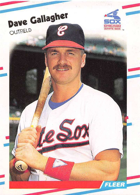 1988 Fleer Update #16 Dave Gallagher VG RC Rookie Chicago White Sox 